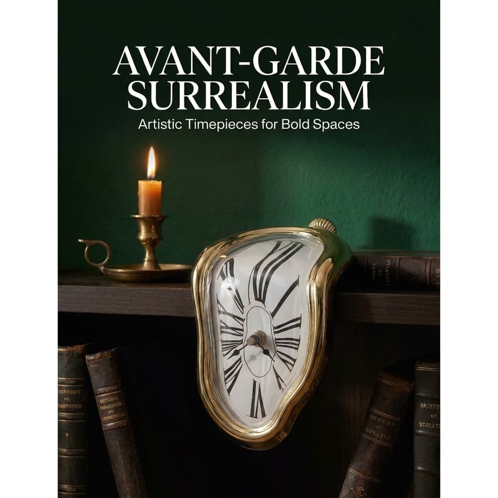 FAREVER Surrealist Melting Clock (Rome Gold)