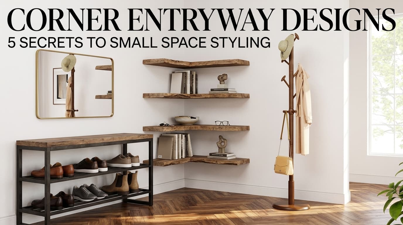 Corner Entryway Designs: 5 Architectural Secrets to Small Space Styling