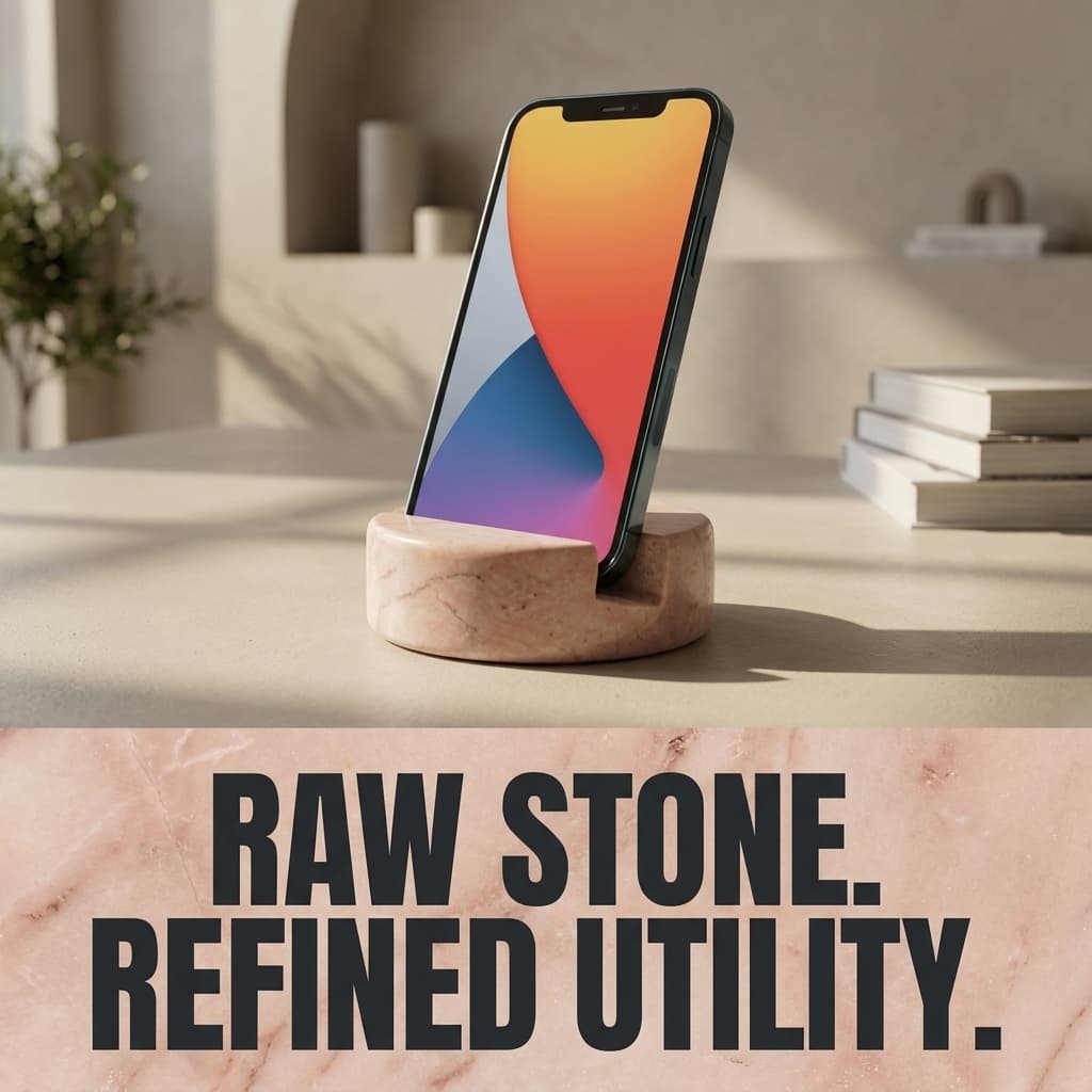 fashciaga Real Marble Cell Phone Stand