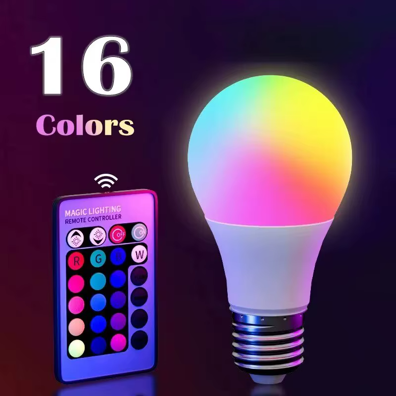 16 Color RGB LED Smart Bulb – Remote Control Smart Home Lighting