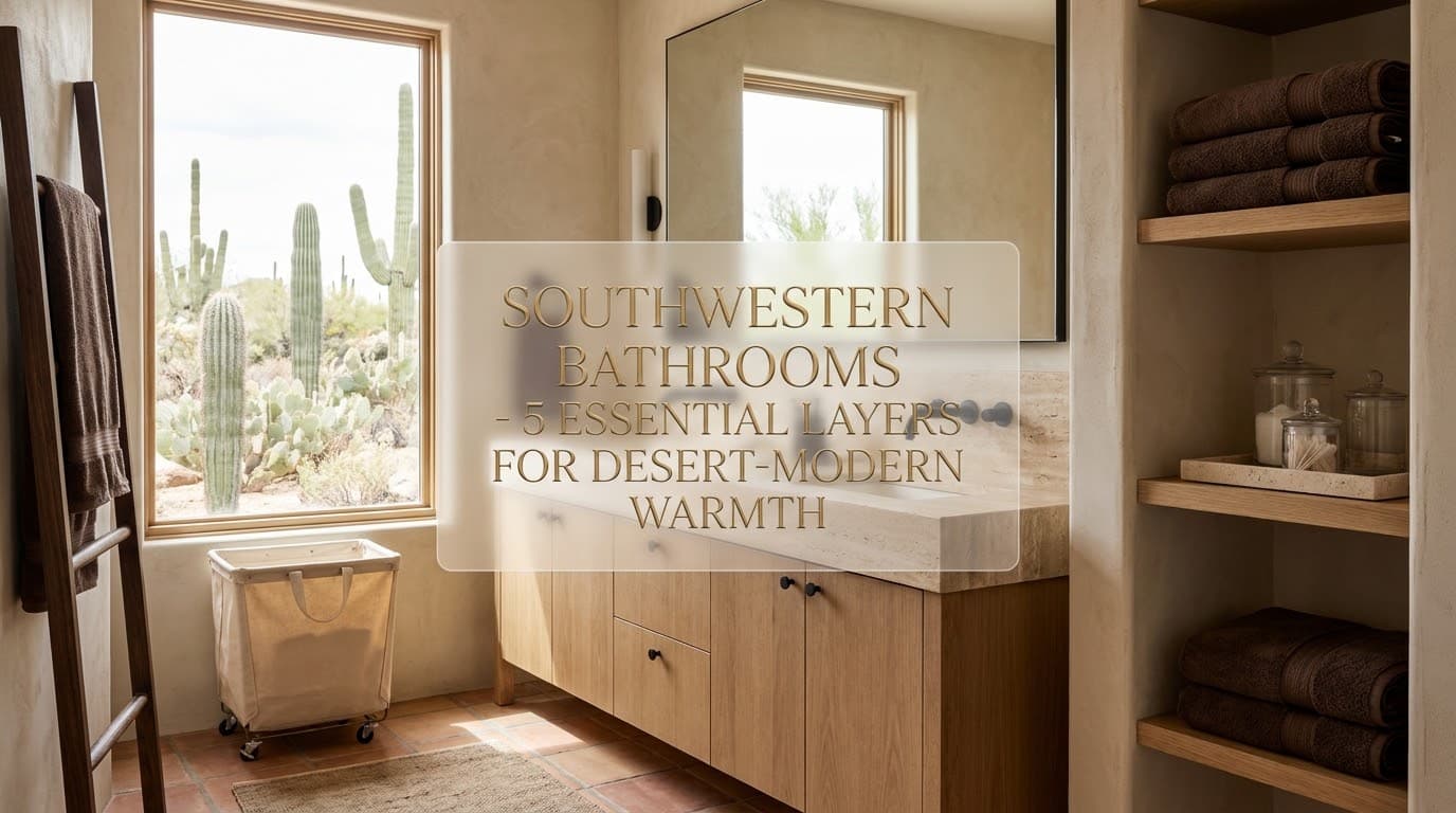How to Layer Southwestern Bathrooms: 5 Architectural Secrets to Desert-Modern Warmth